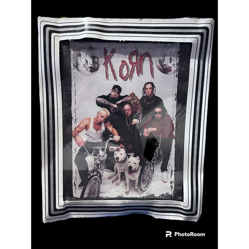 Vintage 10x12" Korn Band Carnival Or Fair Game Prize wall hang Funky Brand - Picture 1 of 11